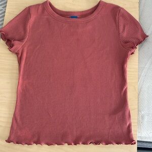 Girls Old Navy Maroon fitted shirt. Size: Medium(8)